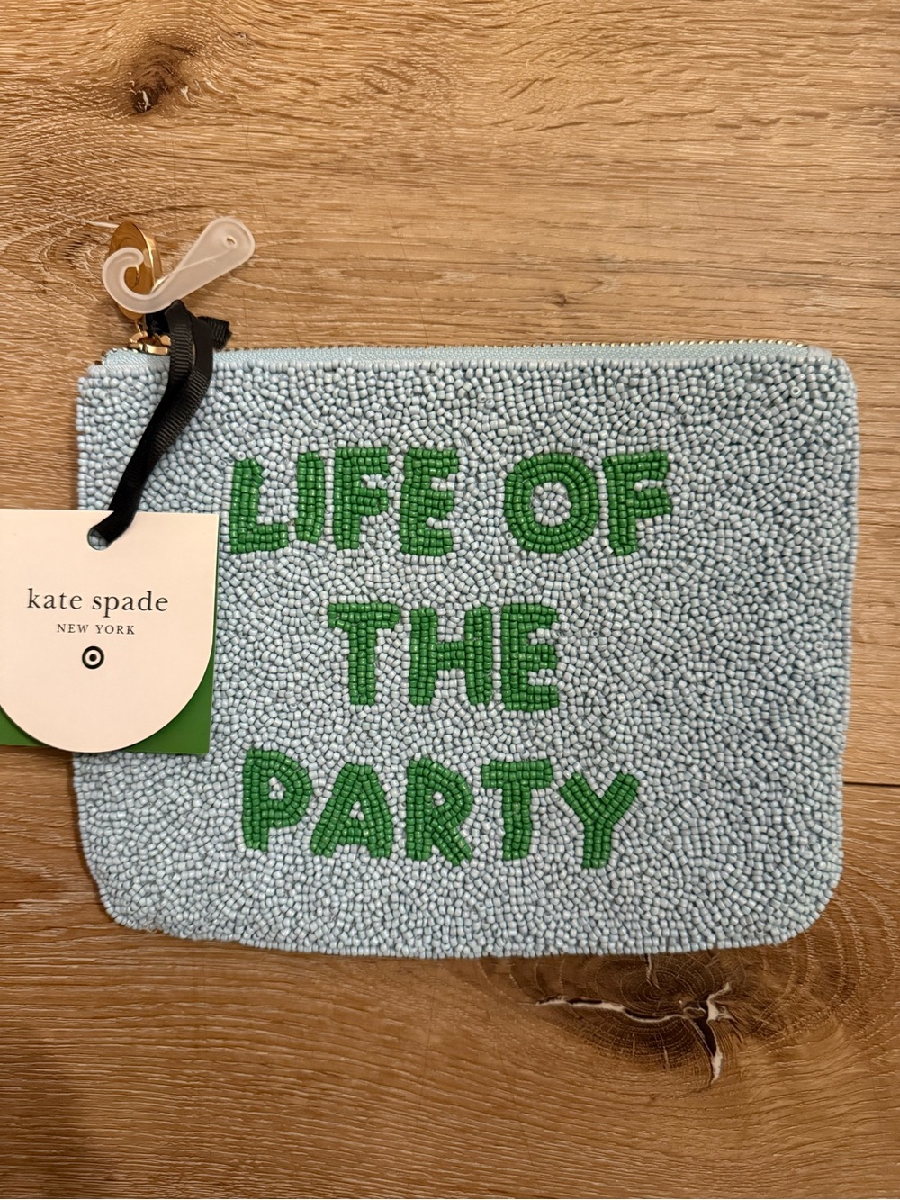 kate spade “Life of the Party” beaded pouch